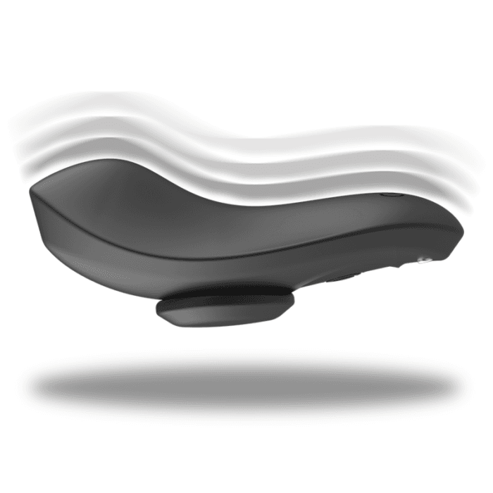 BLACK&SILVER - PRESTON RECHARGEABLE SILICONE VIBRATOR PANTIE BLACK - Image 7