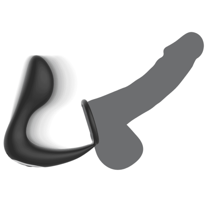 BLACK&SILVER - REMOTE CONTROL ANAL MASSAGER RECHARGEABLE SILICONE BLACK - Image 2