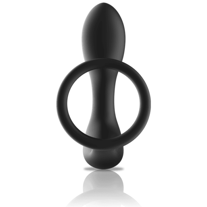 BLACK&SILVER - REMOTE CONTROL ANAL MASSAGER RECHARGEABLE SILICONE BLACK - Image 3