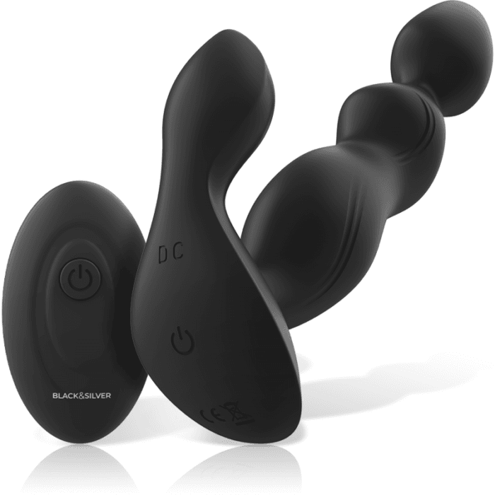 BLACK&SILVER - CORA ANAL PLUG SILICONE REMOTE CONTROL - Image 6