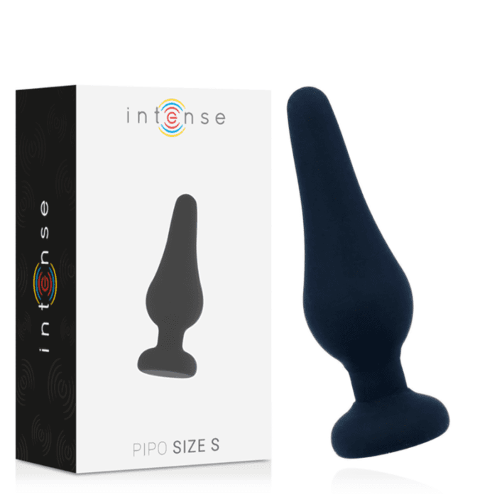 INTENSE - ANAL PLUG PIPO S BLACK SILICONE 9.8 CM - Image 5