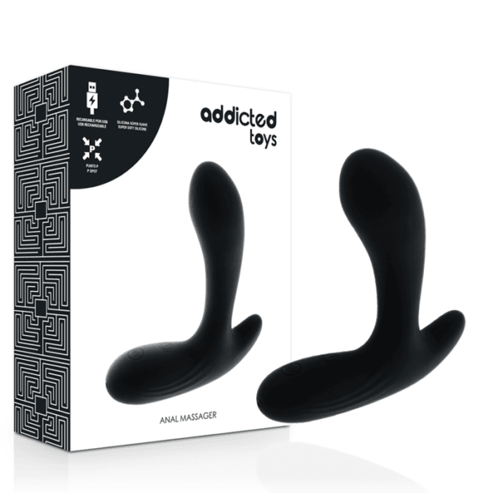 ADDICTED TOYS - ANAL MASSAGER BLACK VIBRATION - Image 6