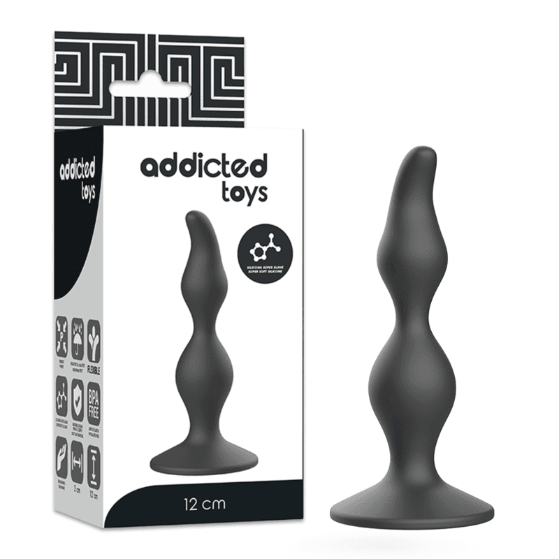 ADDICTED TOYS – 12cm Black Anal Sexual Plug | Easy to Use