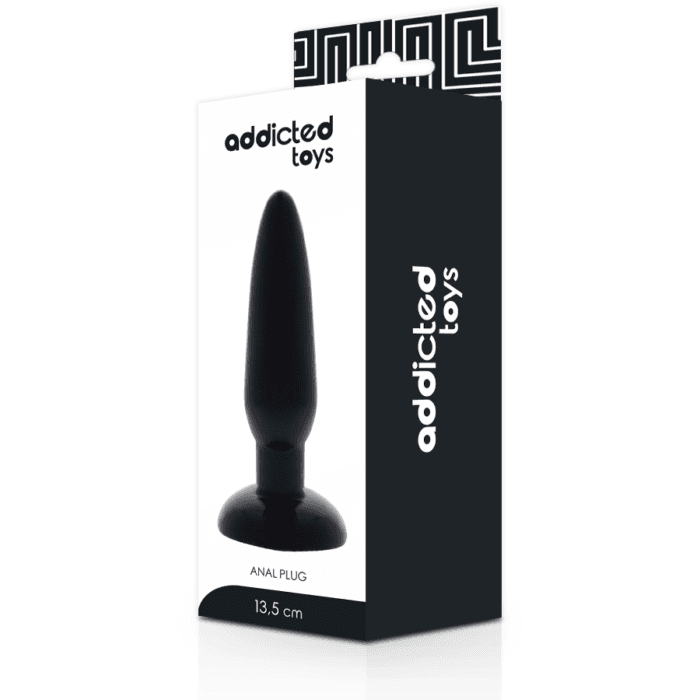 INTENSE - ANAL PLUG PIPO L BLACK SILICONE 13 CM - Image 4