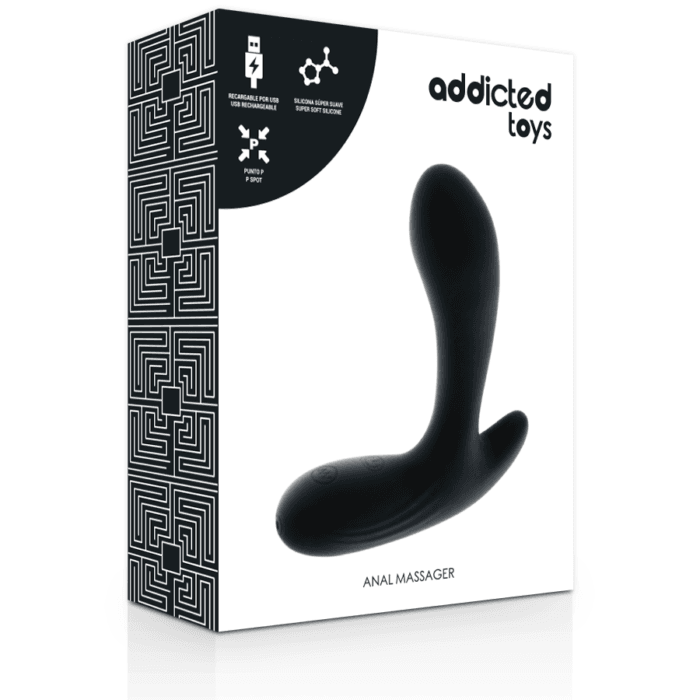 ADDICTED TOYS - ANAL MASSAGER BLACK VIBRATION - Image 2