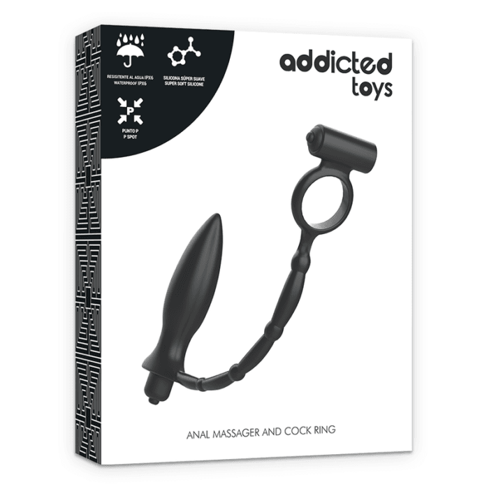 ADDICTED TOYS - ANAL PLUG WITH VIBRATORY RING - Image 2