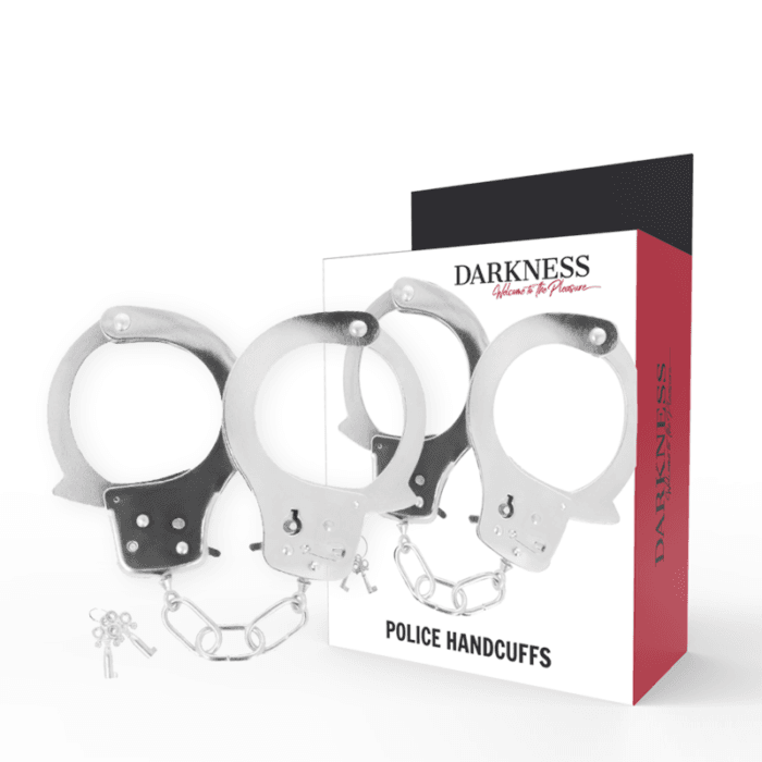 DARKNESS - METAL HANDCUFFS WITH KEYS - Image 3