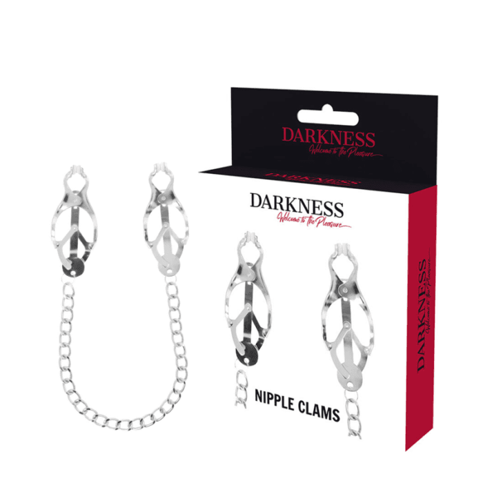 DARKNESS - METAL NIPPLE CLAMP WITH CHAIN - Image 5