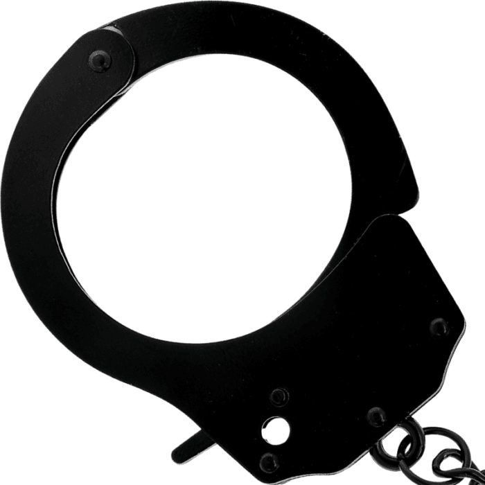 DARKNESS - METAL HANDCUFFS FOR BLACK HANDS - Image 4