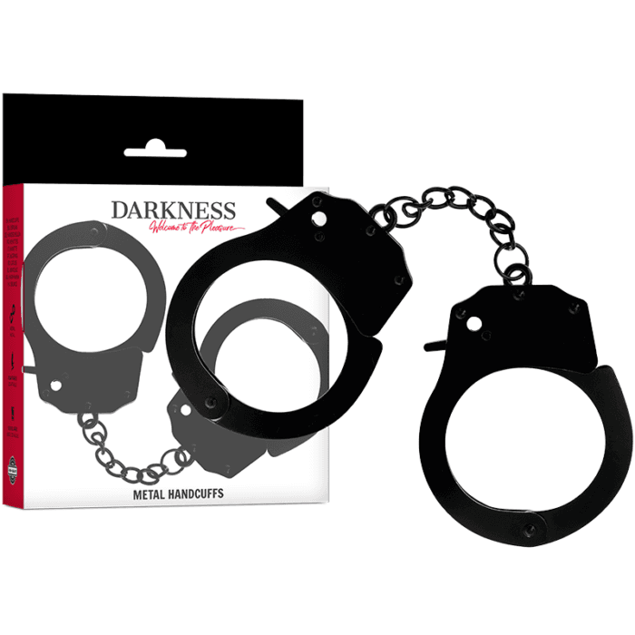 DARKNESS - METAL HANDCUFFS FOR BLACK HANDS - Image 2