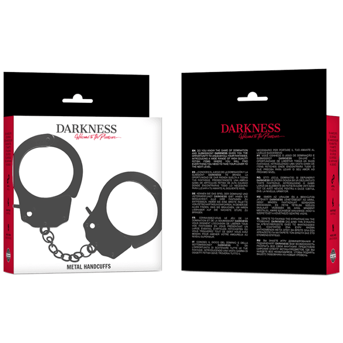 DARKNESS - METAL HANDCUFFS FOR BLACK HANDS - Image 3