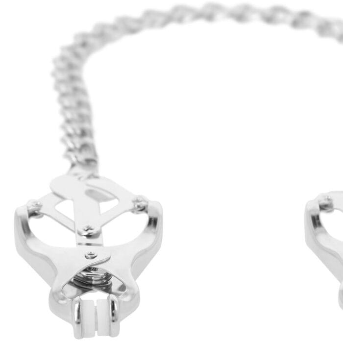 DARKNESS - METAL NIPPLE CLAMP WITH CHAIN - Image 2